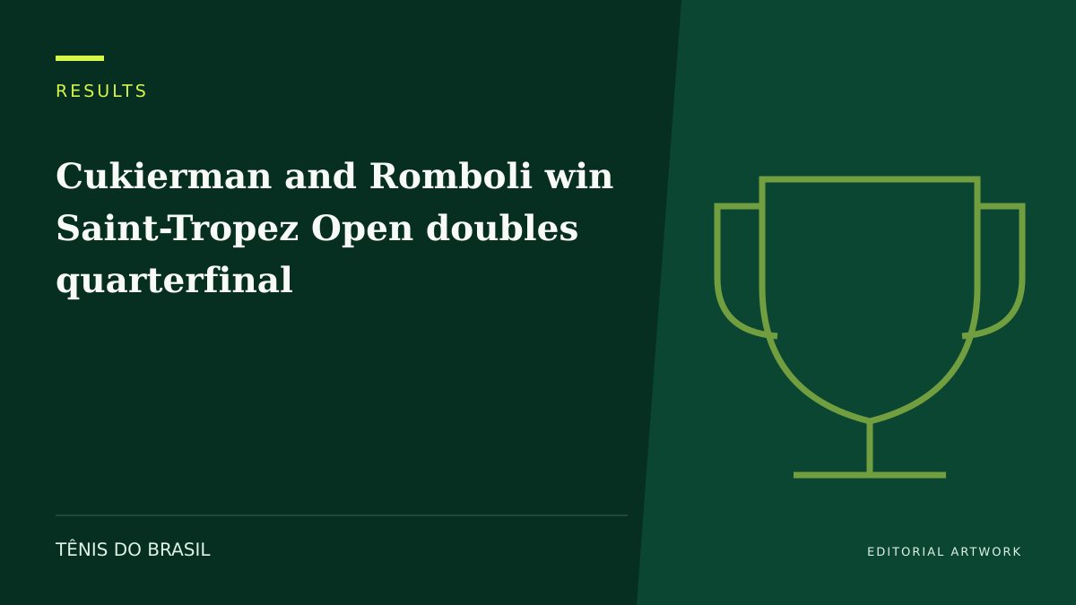 EDITORIAL ARTWORK — Cukierman and Romboli win Saint-Tropez Open doubles quarterfinal