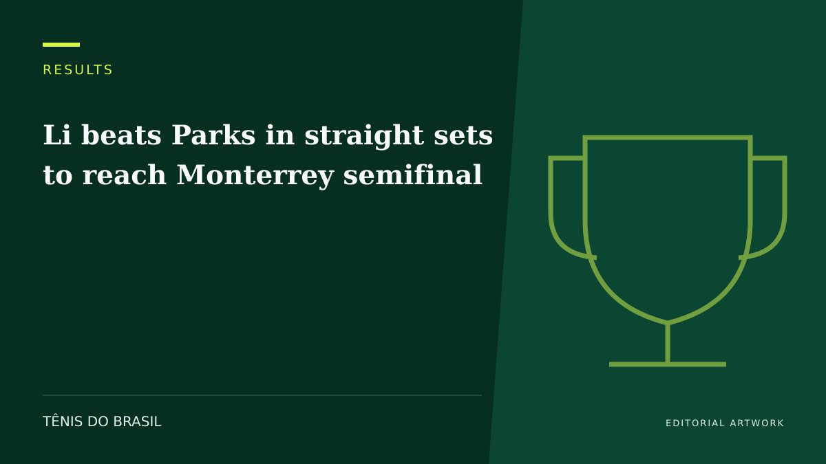 EDITORIAL ARTWORK — Li beats Parks in straight sets to reach Monterrey semifinal