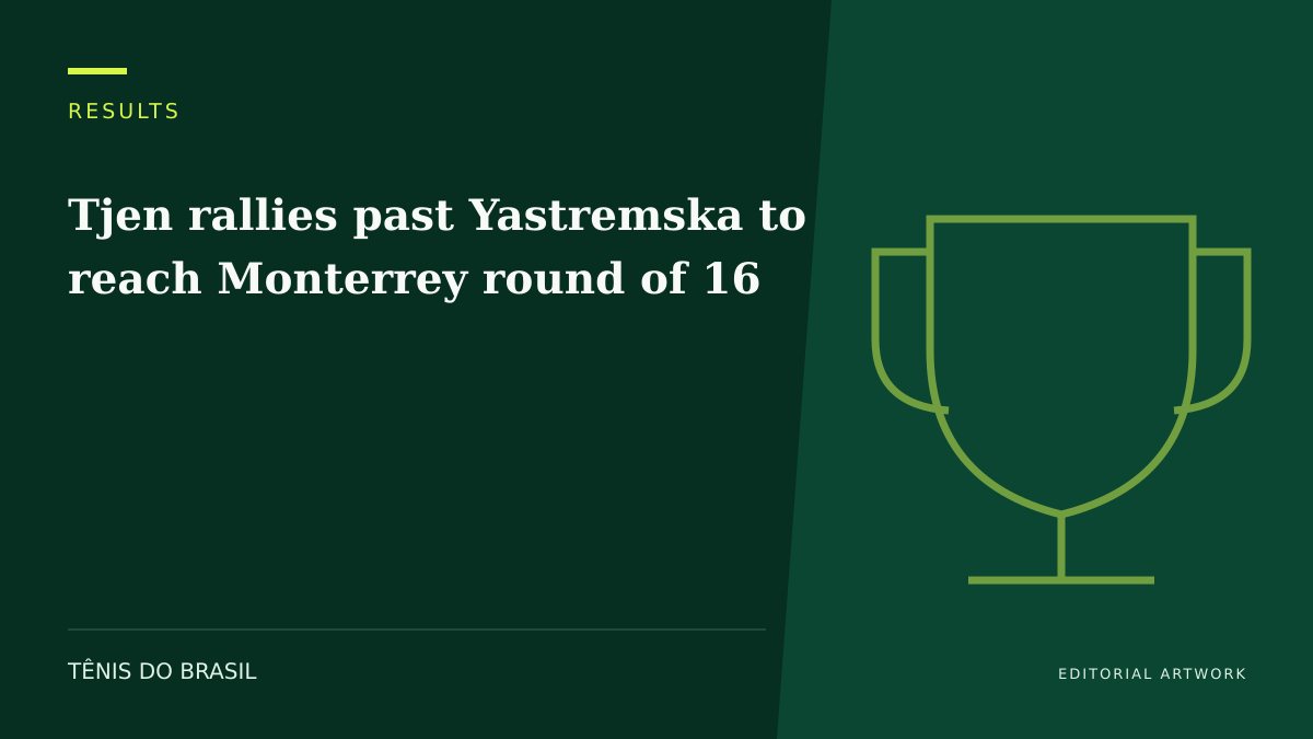 EDITORIAL ARTWORK — Tjen rallies past Yastremska to reach Monterrey round of 16