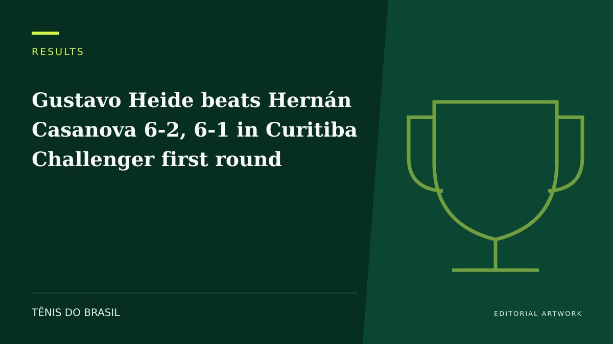 EDITORIAL ARTWORK — Gustavo Heide beats Hernán Casanova 6-2, 6-1 in Curitiba Challenger first round