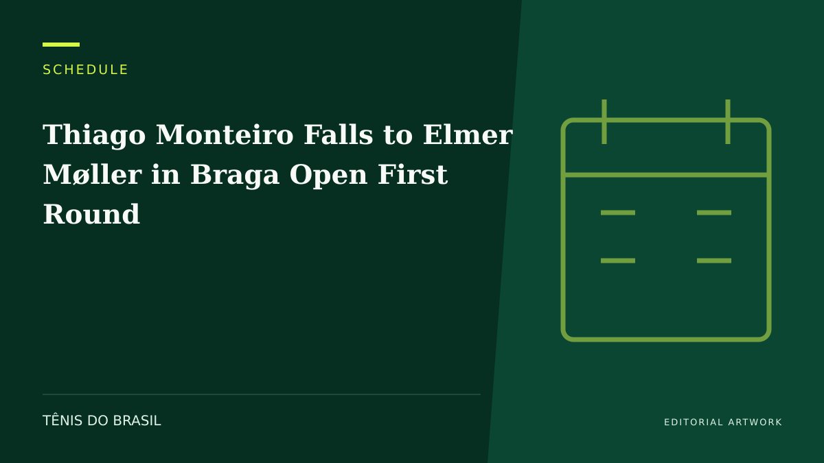 EDITORIAL ARTWORK — Thiago Monteiro Falls to Elmer Møller in Braga Open First Round