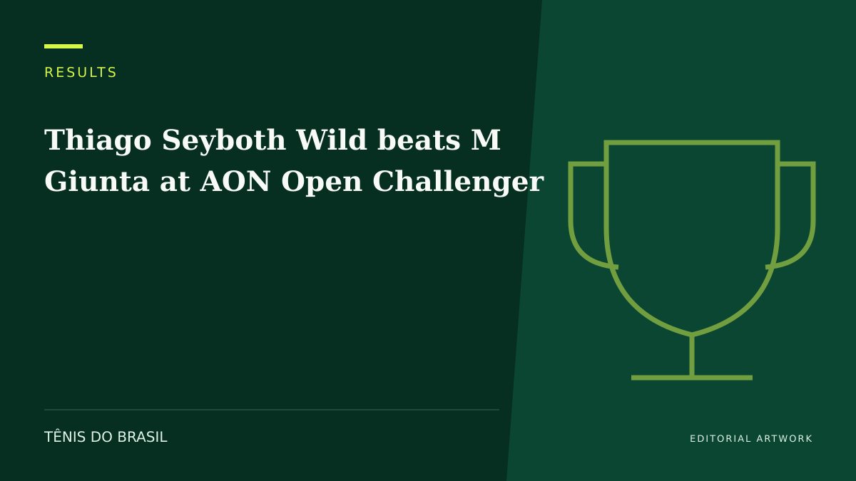 EDITORIAL ARTWORK — Thiago Seyboth Wild beats M Giunta at AON Open Challenger