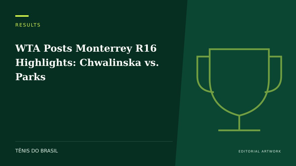 EDITORIAL ARTWORK — WTA Posts Monterrey R16 Highlights: Chwalinska vs. Parks