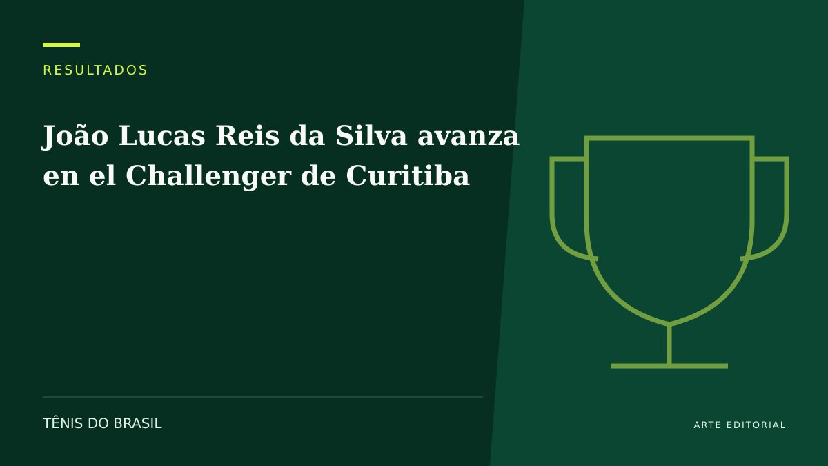 ARTE EDITORIAL — João Lucas Reis da Silva avanza en el Challenger de Curitiba