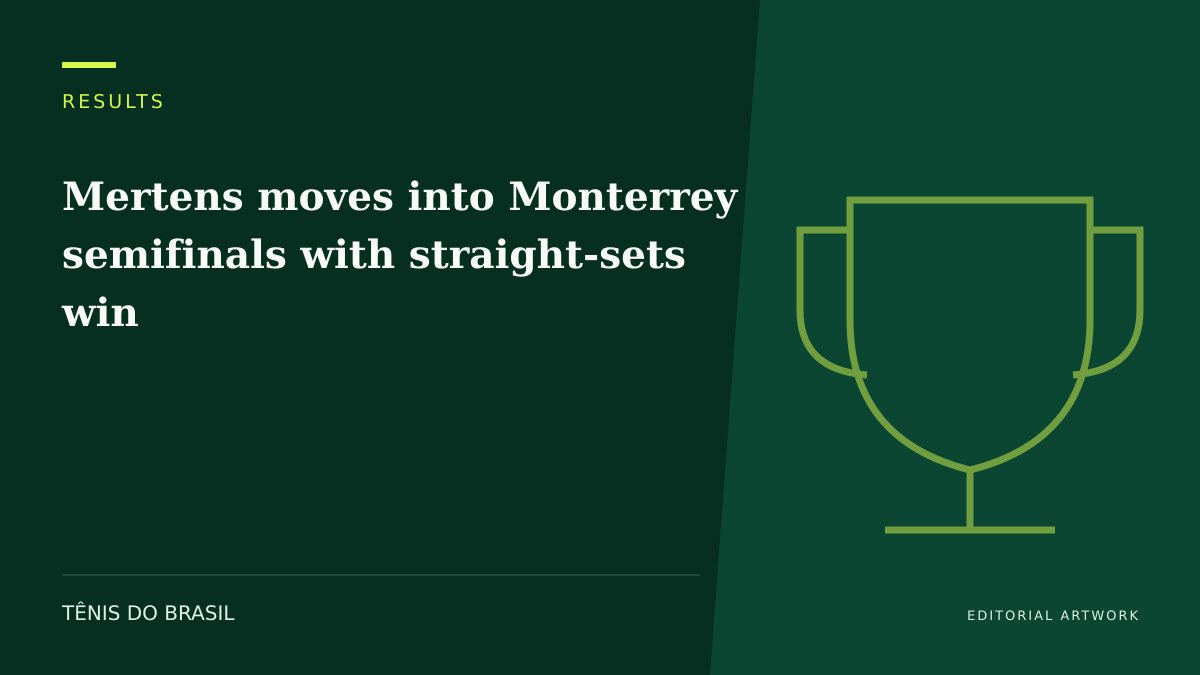 EDITORIAL ARTWORK — Mertens moves into Monterrey semifinals with straight-sets win